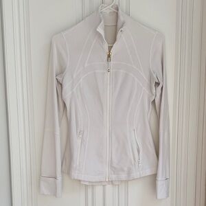 lululemon athletica Cream Zip-Up Utility Jacket